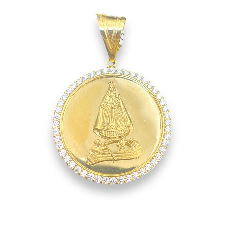 Medal of Caridad 14k CZ