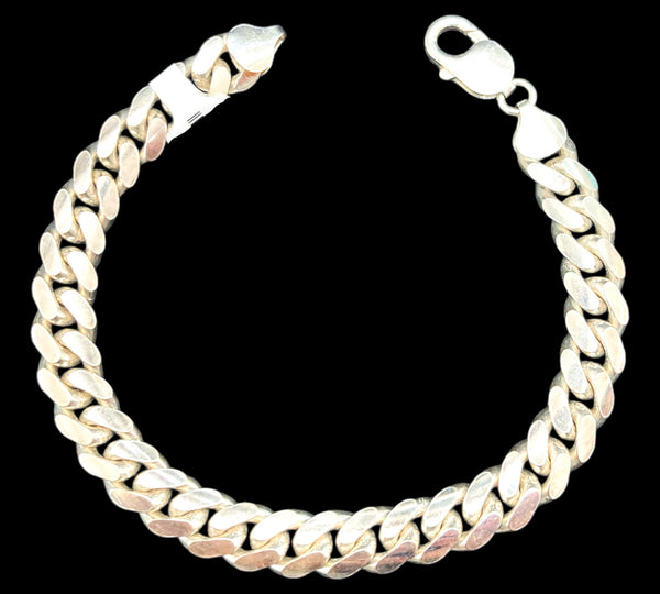 40.2G Cuban Link Bracelet Silver