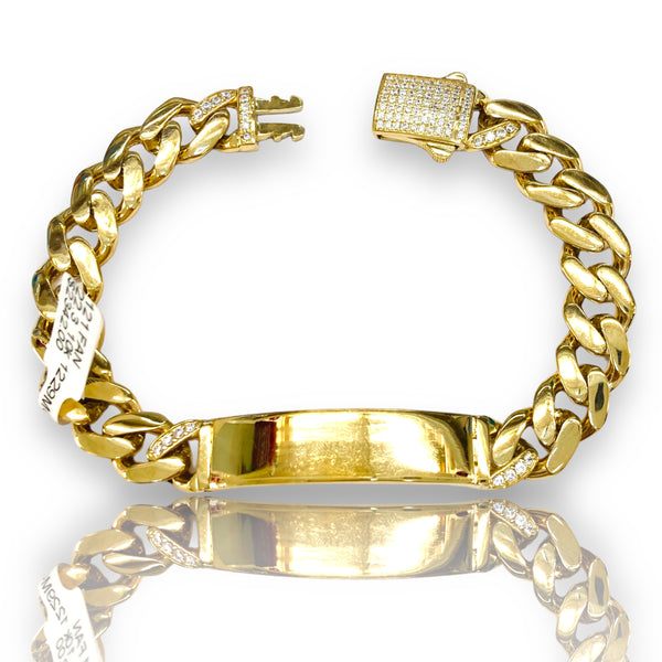 22.3gm Hollow Monaco Bracelet 10k