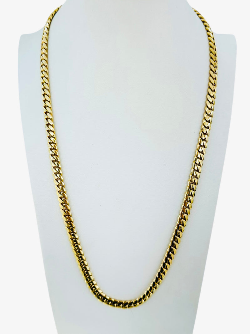 14K 91.3GM Solid Cuban link chain