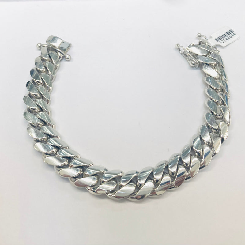 103.8G Cuban Link Bracelet Silver