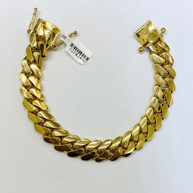 115.2gm Hand Made Solid Cuban link Bracelet 10k