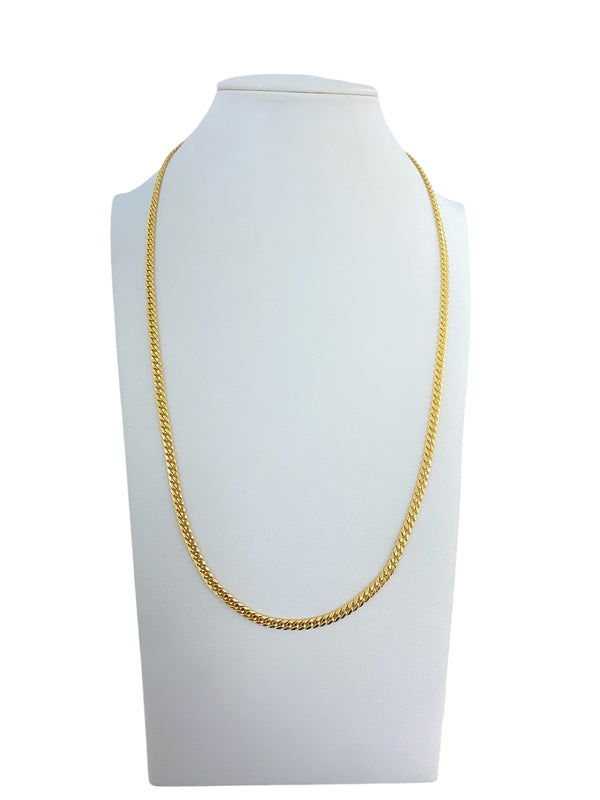 HOLLOW MIAMI CUBAN LINK CHAIN 10K     9.0GM