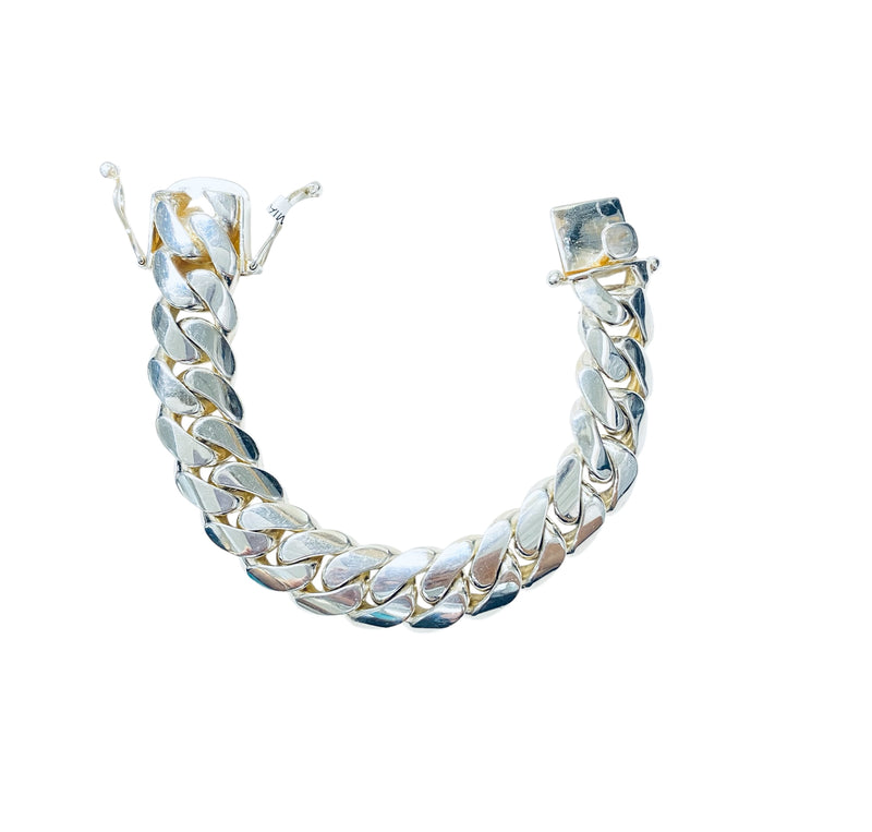 203.6GM Silver Cuban Bracelet