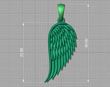 Angel Wing Pendant Silver 925