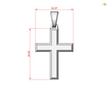 Cross Minimalism Pendant Silver 925