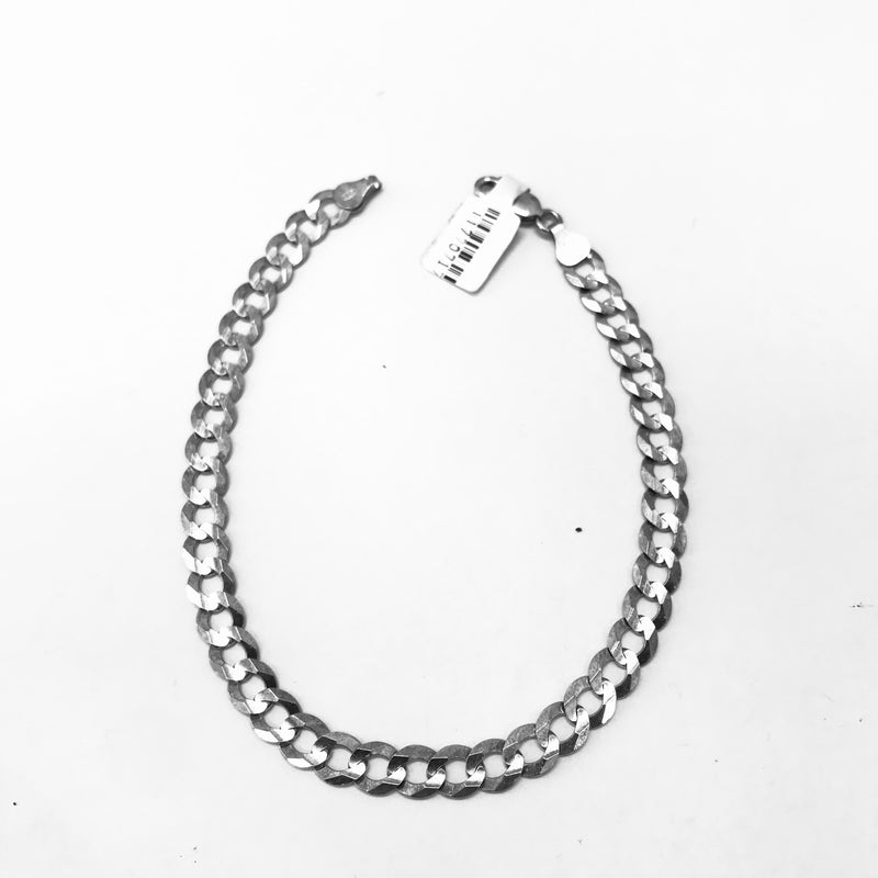 10.5 gm Silver Curb link  bracelet