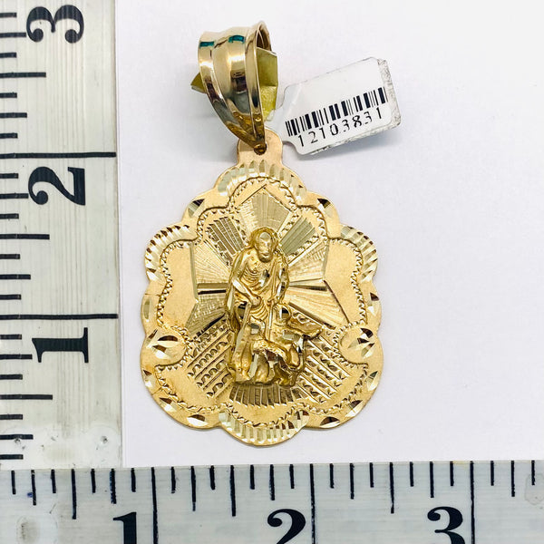 St. Lazaro Pendant 14k