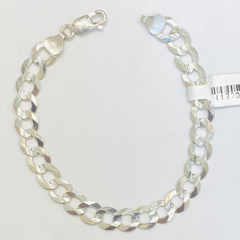 10.3gm Silver curb link Bracelet