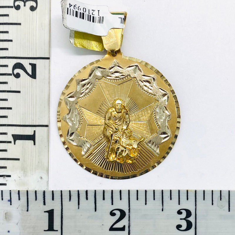 St. Lázaro Pendant 14k