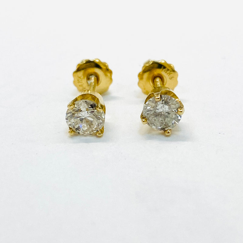 .83ctw Stud Diamond Earrings 14k