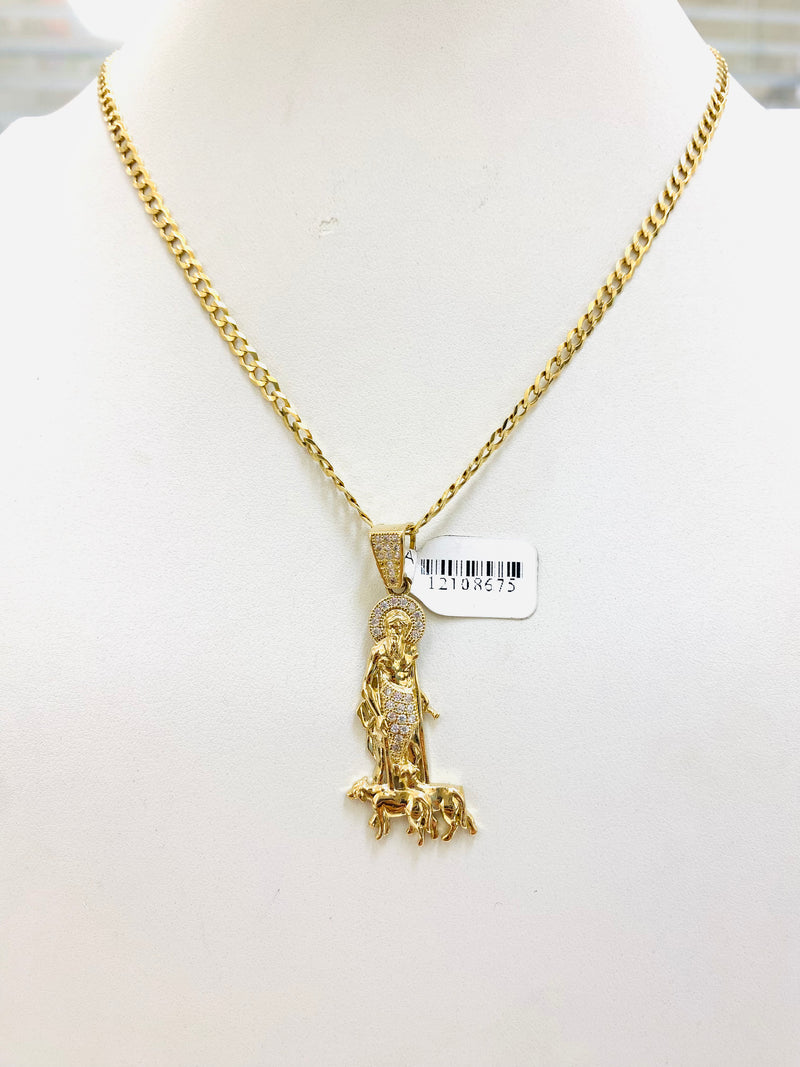 Chain and Pendant Set 14k
