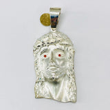 Jesus Face Silver Pendant