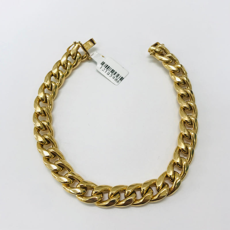 24.2GM Hollow Cuban link Bracelet 10k