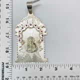 St Barbara Silver Pendant