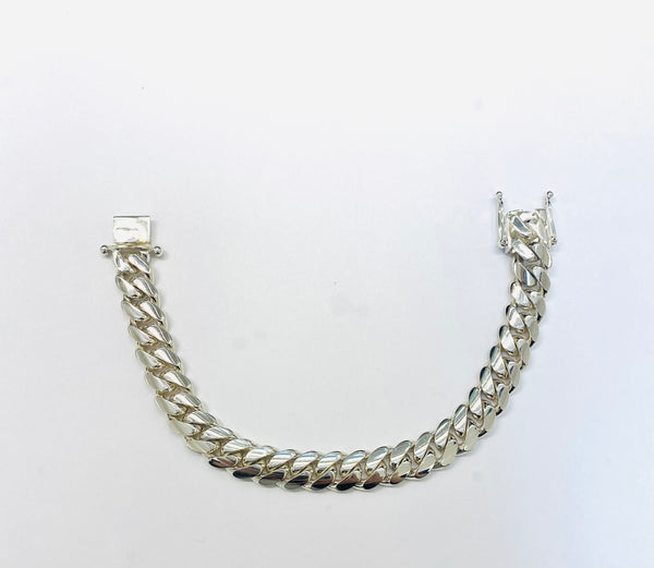 75.2g Silver cuban link Bracelet
