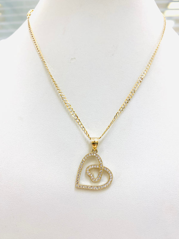 Chain and Pendant Set 14k