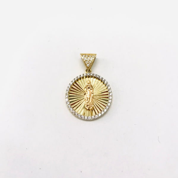 Virgen Guadalupe Pendant 14k