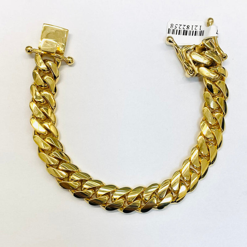 47.8gm Hand Made Solid Cuban link Bracelet 10k