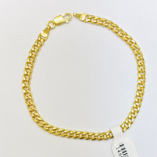 4.6gm Hollow Cuban link Bracelet 10k