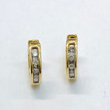 .20ctw Diamond hoops Earrings 10k