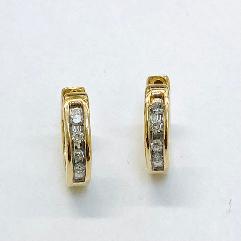 .20ctw Diamond hoops Earrings 10k