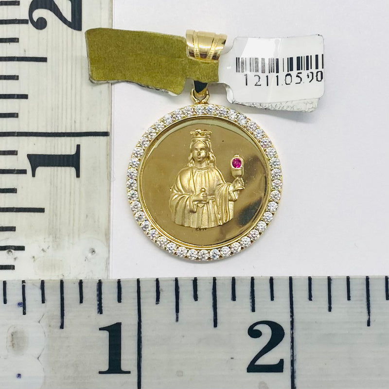 St. Barbara Pendant 14k