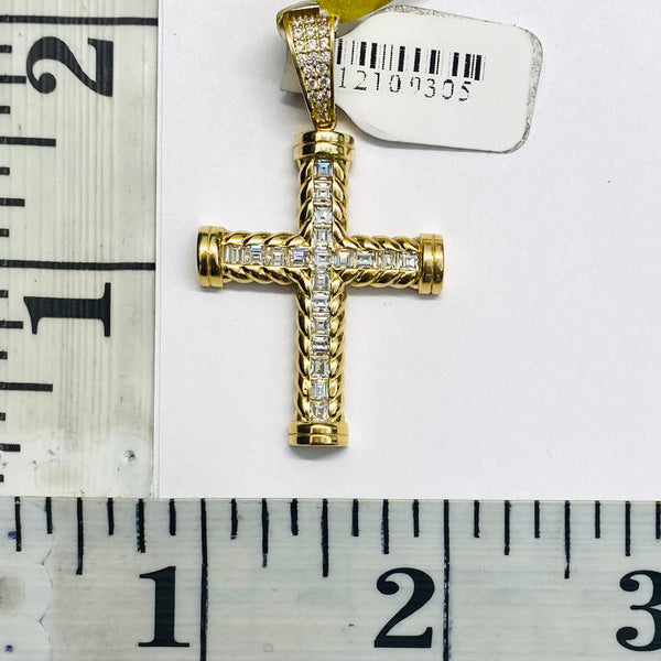 Cross Pendant 14k.