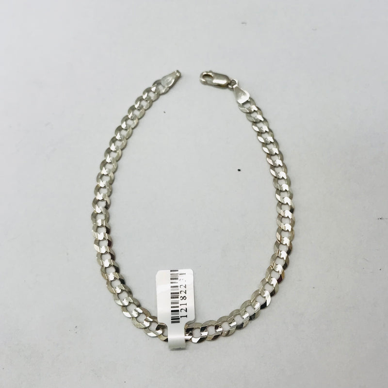 6.4 gm Silver Curb link  bracelet