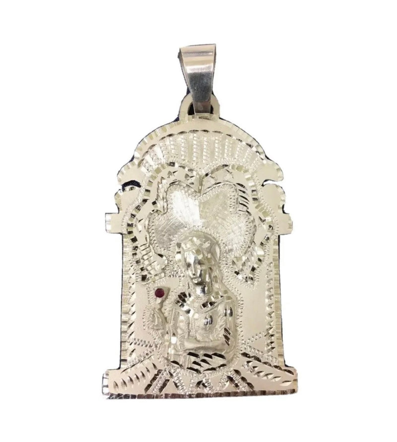 St Barbara Silver925   Religious Charm With Gold Plating