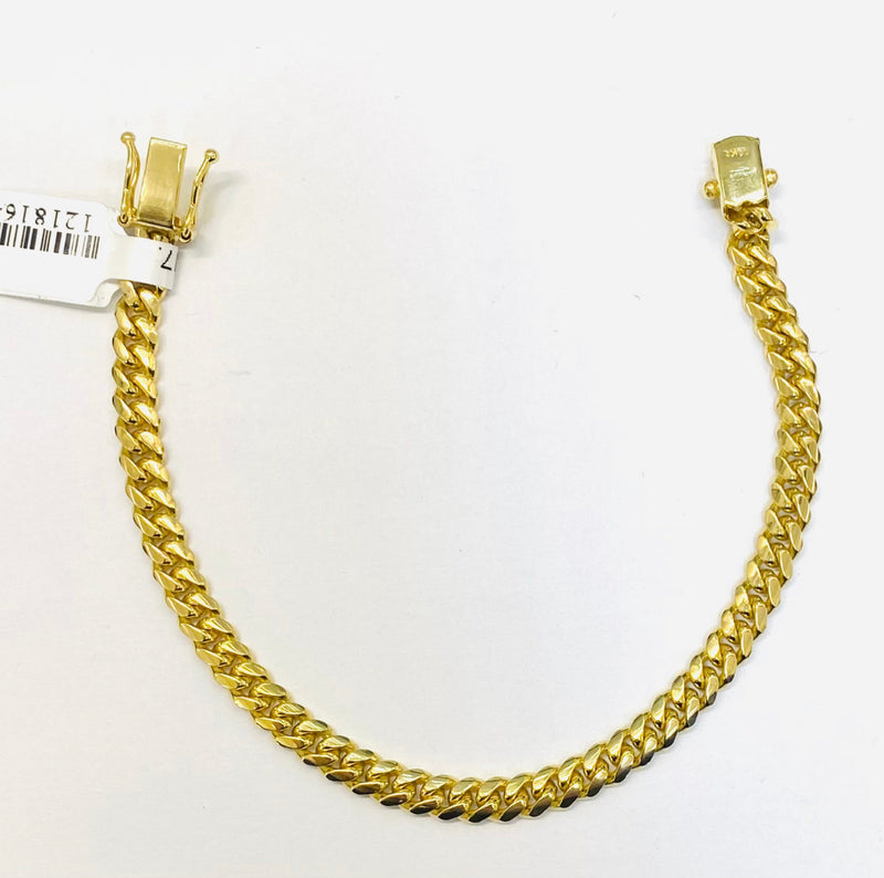 16.4gm Hand Made Solid Cuban link Bracelet 10k