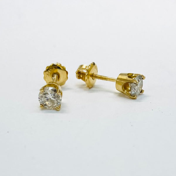 .83ctw Stud Diamond Earrings 14k