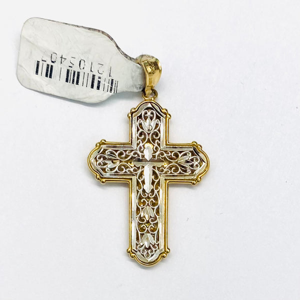 Cross Pendant 14k