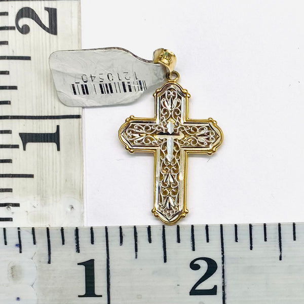 Cross Pendant 14k