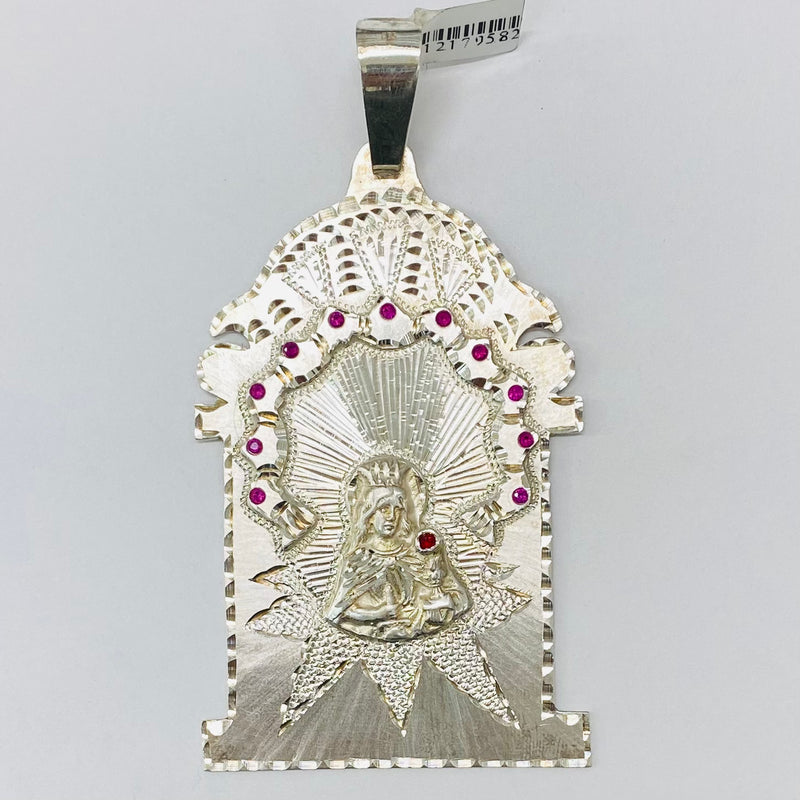St Barbara Silver Pendant