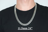 Genuine 925 Sterling Silver Curb Link Necklaces & Chains-lirysjewelry