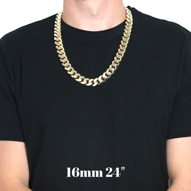 14kt Miami Cuban Link Necklaces Large Sizes 14mm-21mm-Miami Cuban Link-lirysjewelry