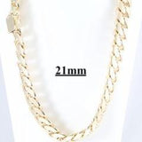 10kt Miami Cuban Link Necklaces Large Sizes 14mm-21mm-Miami Cuban Link-lirysjewelry