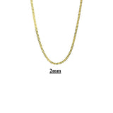 10kt Hollow Franco Link Necklaces-lirysjewelry