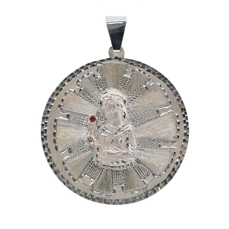 Hand Made 925 Sterling Silver Santa Barbara Medallion 43 grams-Silver-lirysjewelry