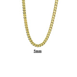 10kt Hollow Franco Link Necklaces-lirysjewelry