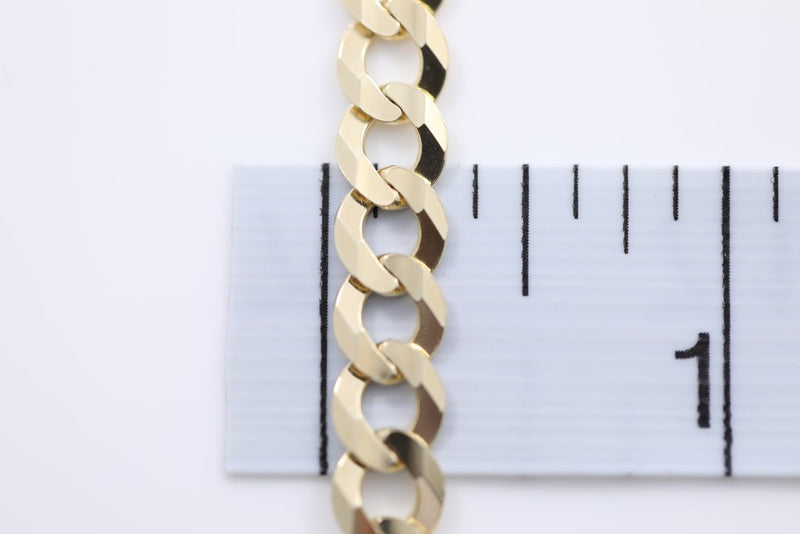 Genuine Gold Curb Link Anklets-lirysjewelry