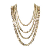 14kt Miami Cuban Link Necklaces Medium Sizes 6mm-13mm-Miami Cuban Link-lirysjewelry