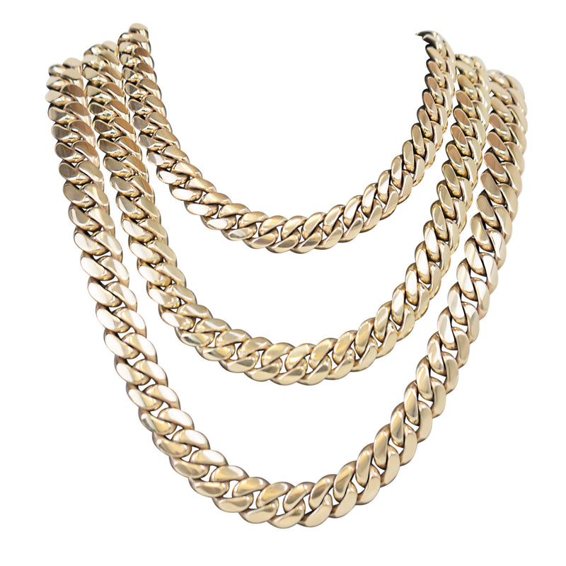 14kt Miami Cuban Link Necklaces Large Sizes 14mm-21mm-Miami Cuban Link-lirysjewelry