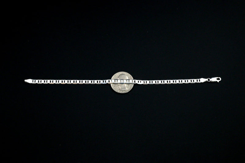 Genuine 925 Sterling Silver Mariner Link Bracelets-lirysjewelry