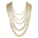 14kt Solid Curb Link Necklaces-lirysjewelry