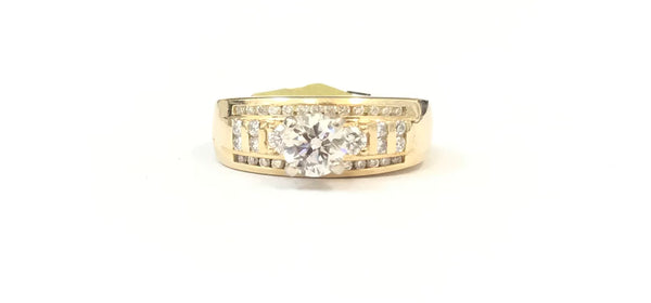 1.1Ctw Women’s Engagement Diamond Ring 14k
