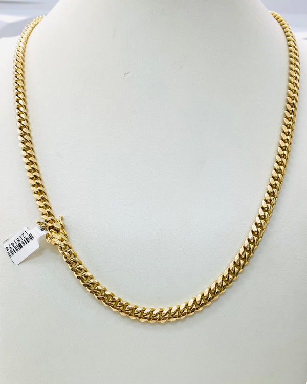 76.7gm MIAMI CUBAN LINK CHAIN 10k.