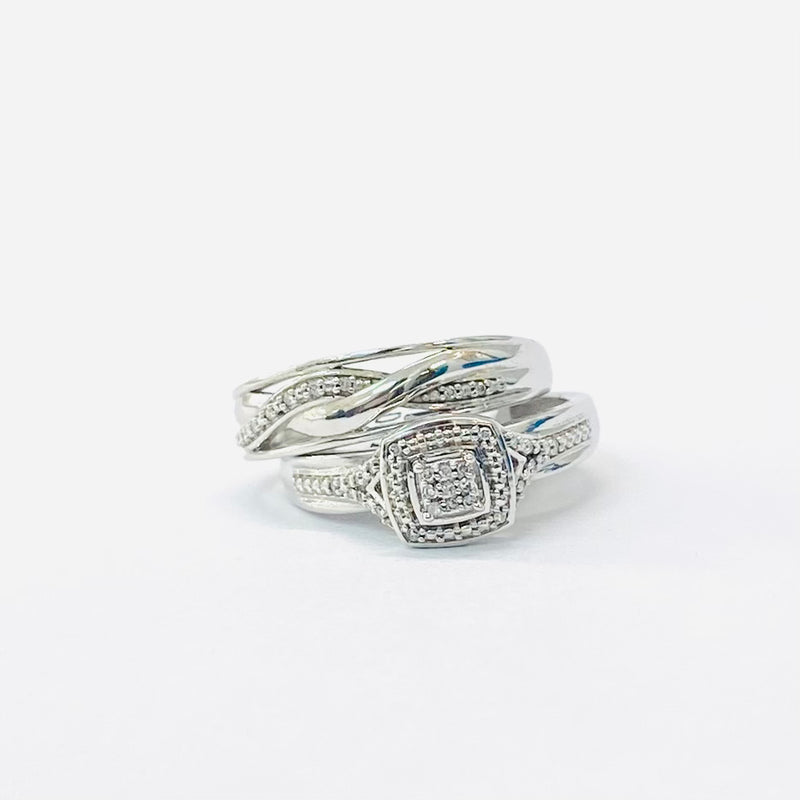 .10ctw Women’s Diamond Wedding Ring Set 10k