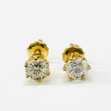 1.39ctw Stud Diamond Earrings 14k